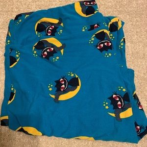 Lularoe TC Halloween Black Car Leggings